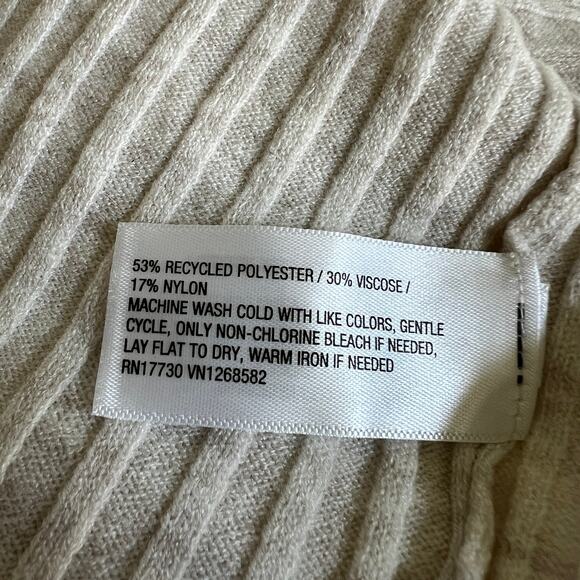 A New Day Women's Oatmeal Mock Turtleneck Ribbed Sweater - Size XS - NWT - Picture 6 of 8